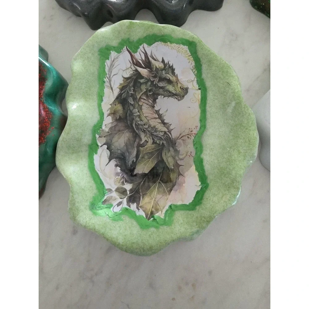 Handmade Resin Wavy  Edge Bowl